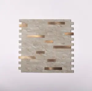 Modern Rectangular Peel and Stick Wall Tiles 10 pieces