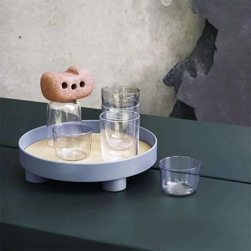 Modern Round Counter Organization Tray With Legs - Homeko