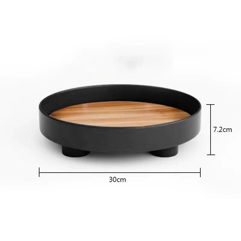 Modern Round Counter Organization Tray With Legs - Homeko