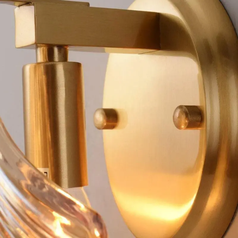ModernSeaShellGlassWallLamp