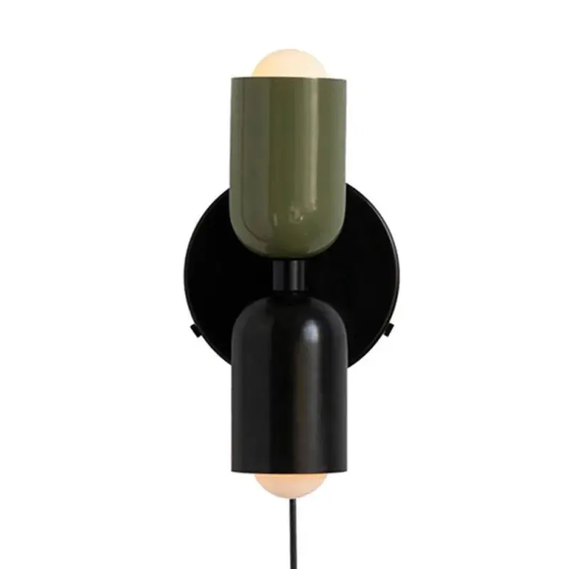 ModernShortDoubleHeadVintageHomestayWallLight