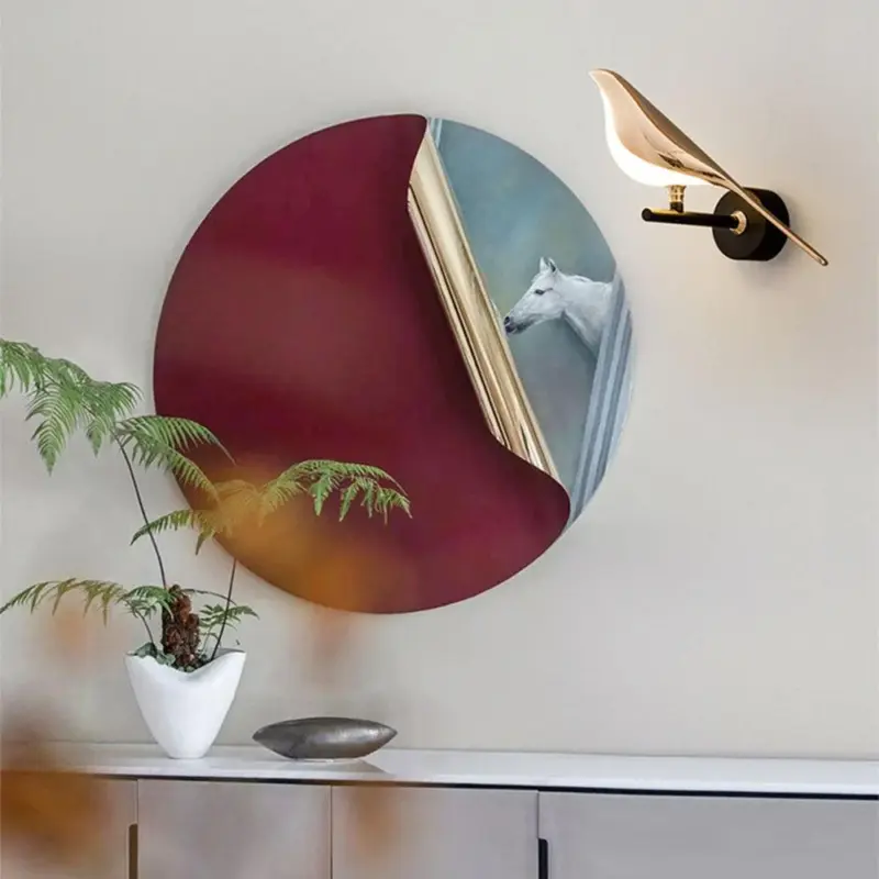 ModernSimpleArtDesignBirdWallLamp
