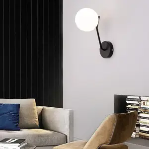 Modern Spherical Glass Wall Lamp