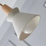 ModernWhiteConcreteConePendantLight