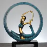 Modern Abstract Art Resin Yoga Sculptures and Statues