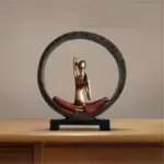 Modern Abstract Art Resin Yoga Sculptures and Statues