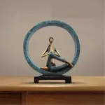 Modern Abstract Art Resin Yoga Sculptures and Statues