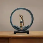 Modern Abstract Art Resin Yoga Sculptures and Statues