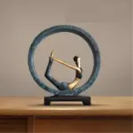 Modern Abstract Art Resin Yoga Sculptures and Statues