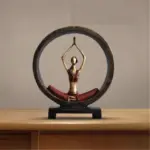 Modern Abstract Art Resin Yoga Sculptures and Statues