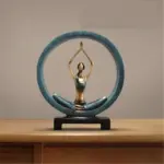 Modern Abstract Art Resin Yoga Sculptures and Statues