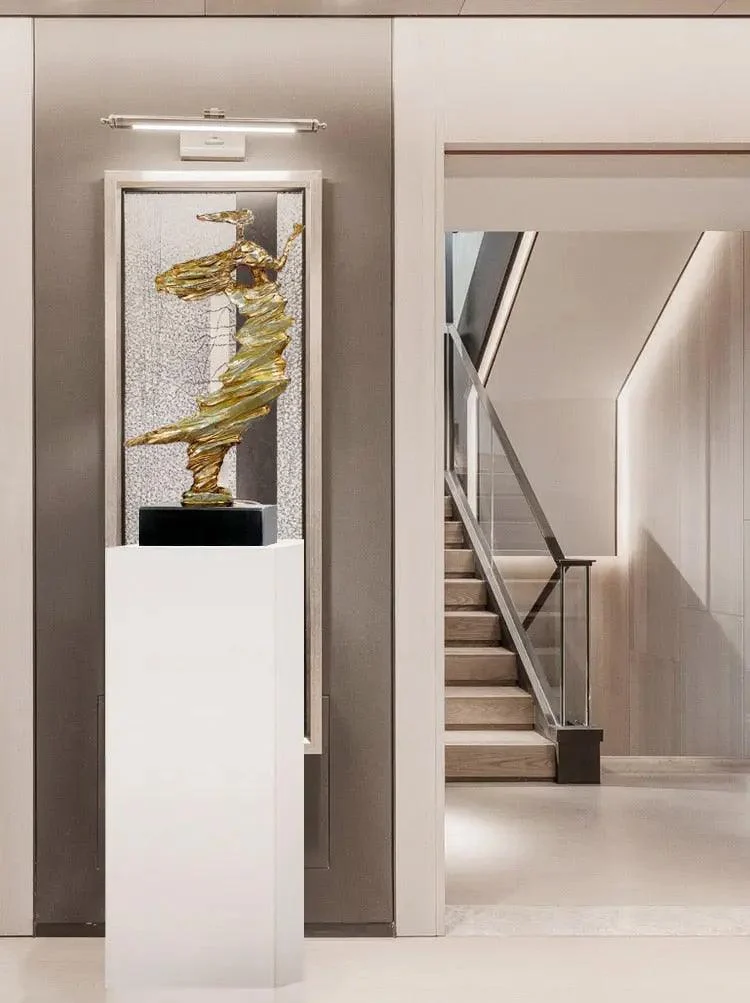 Modern Abstract Dancing Girl Sculpture -
