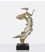Modern Abstract Dancing Girl Sculpture