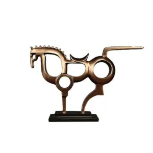 Modern Abstract Roman Horse Resin Crafts Sculptures and Statues