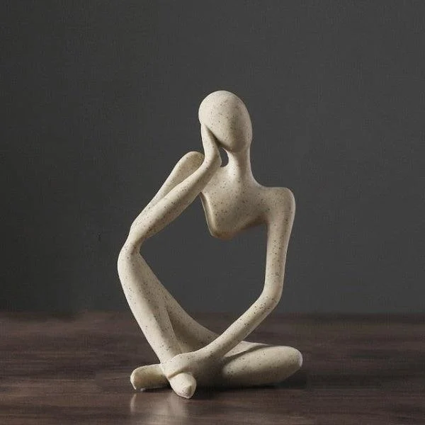 Modern Abstract Thinker Figurine -