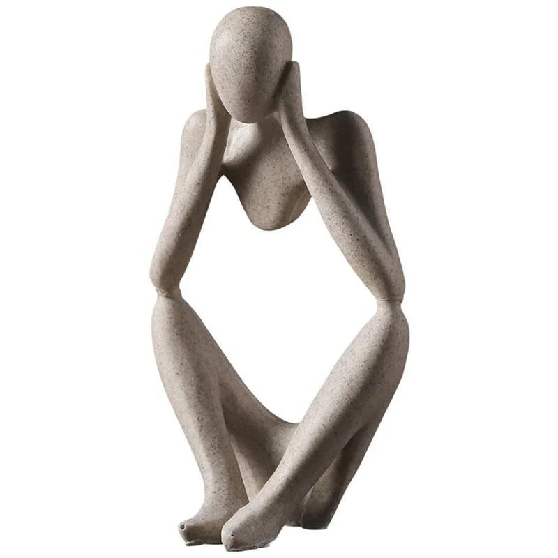 Modern Abstract Thinker Figurine -