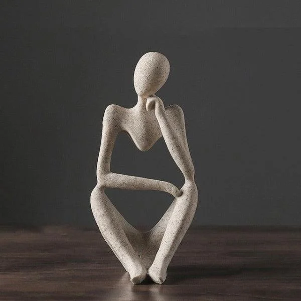 Modern Abstract Thinker Figurine -