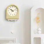 Modern Arch with Wavy Design Pendulum Clock