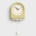 Modern Arch with Wavy Design Pendulum Clock