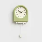 Modern Arch with Wavy Design Pendulum Clock