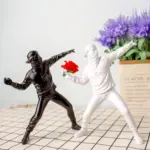 Modern Art Banksy Flower Bomber Sculpture