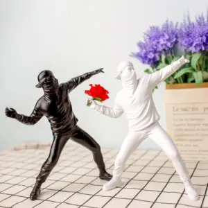 Modern Art Banksy Flower Bomber Sculpture