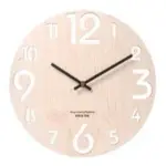 Modern Battery Operated Silent Wall Clock 10 Inches Wood Textured