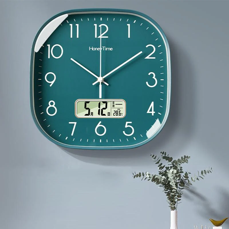 Modern Battery Operated Silent Wall Clock for Livingroom 12 Inches -