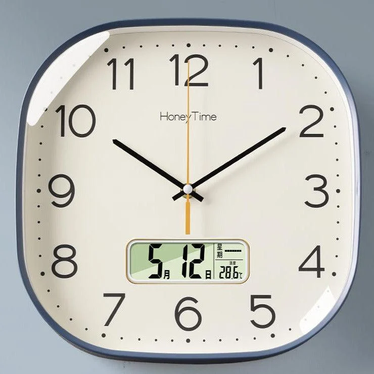 Modern Battery Operated Silent Wall Clock for Livingroom 12 Inches -