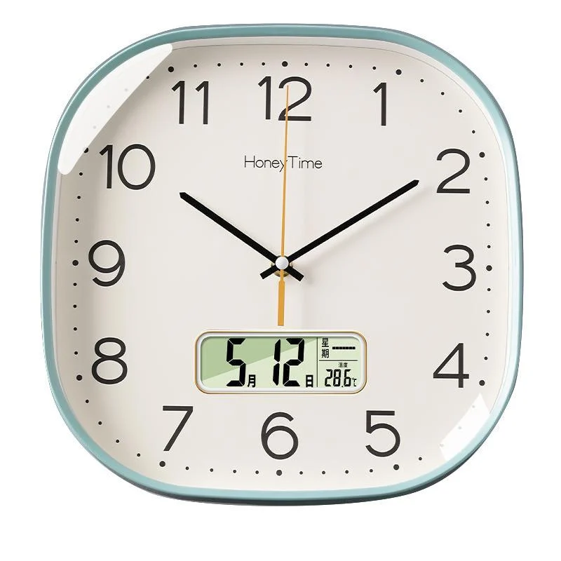 Modern Battery Operated Silent Wall Clock for Livingroom 12 Inches -