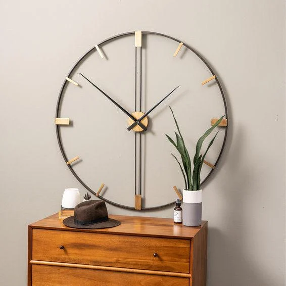 Modern Big Size Wall Clock for Livingroom 24 Inches -