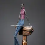Modern Billiards Sport Sculpture Miniature Sculptures and Statues