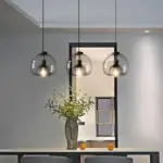 Modern Black Glass Ceiling Chandeliers Lighting Art Pendant Indoor