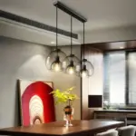 Modern Black Glass Ceiling Chandeliers Lighting Art Pendant Indoor