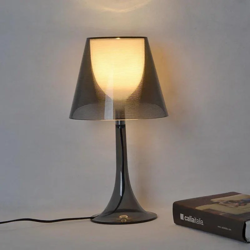 Modern Black Transparent Table Lamp Lighting Acrylic For Living Room -