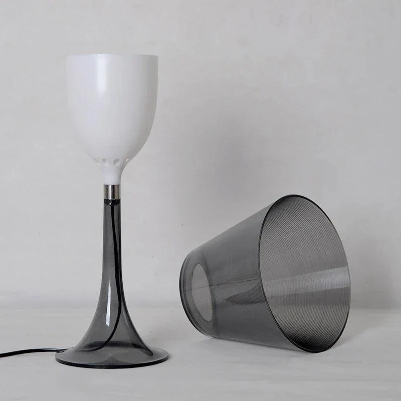 Modern Black Transparent Table Lamp Lighting Acrylic For Living Room -