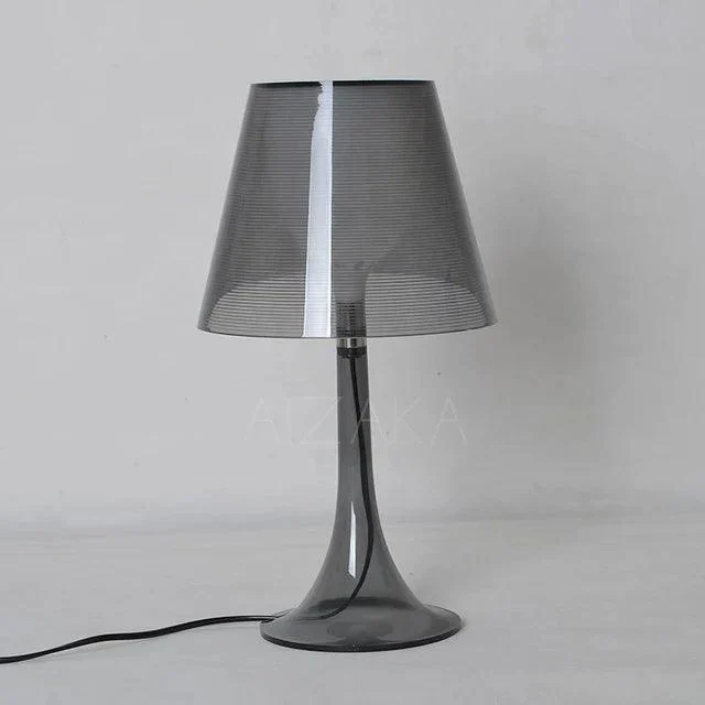 Modern Black Transparent Table Lamp Lighting Acrylic For Living Room -