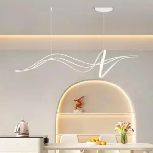 Modern Black Warm Minimal Led Pendant Lighting Fixture