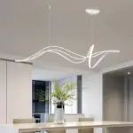 Modern Black Warm Minimal Led Pendant Lighting Fixture