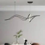Modern Black Warm Minimal Led Pendant Lighting Fixture