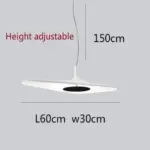 Modern Black White Art Italian Pendant Lighting Hanging Home Decor