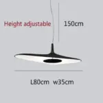 Modern Black White Art Italian Pendant Lighting Hanging Home Decor