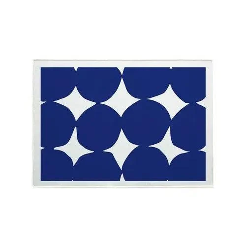Modern Blue White Large Area Rug Living Room Home Decoration -
