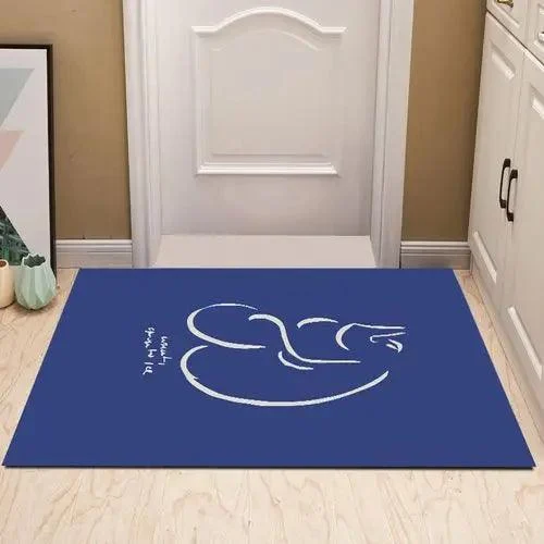 Modern Blue White Large Area Rug Living Room Home Decoration -