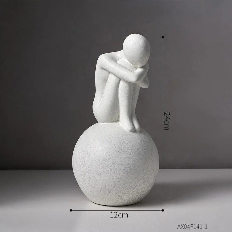 Modern Ceramic Figurines Home Decor Sculptures -