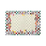 Modern Checkered Rug Carpet Soft for Balcony Home Decoration