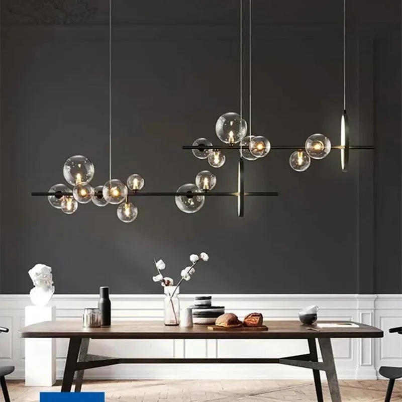 Modern Contemporary Glass Bubbles Led Pendant Lighting Chandeliers Home Decoration -