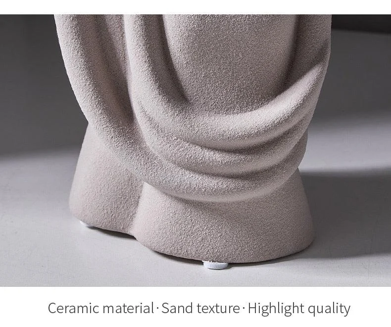 Modern Couple Ceramic Figurines Home Decor Sculptures -