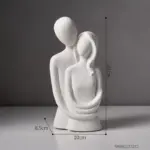 Modern Couple Ceramic Figurines Home Decor Sculptures