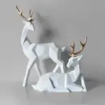 Modern Deer Statues 2pc